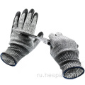 Hespax Sandy Nitrile Palm Palm Plaves Gloves Antipl